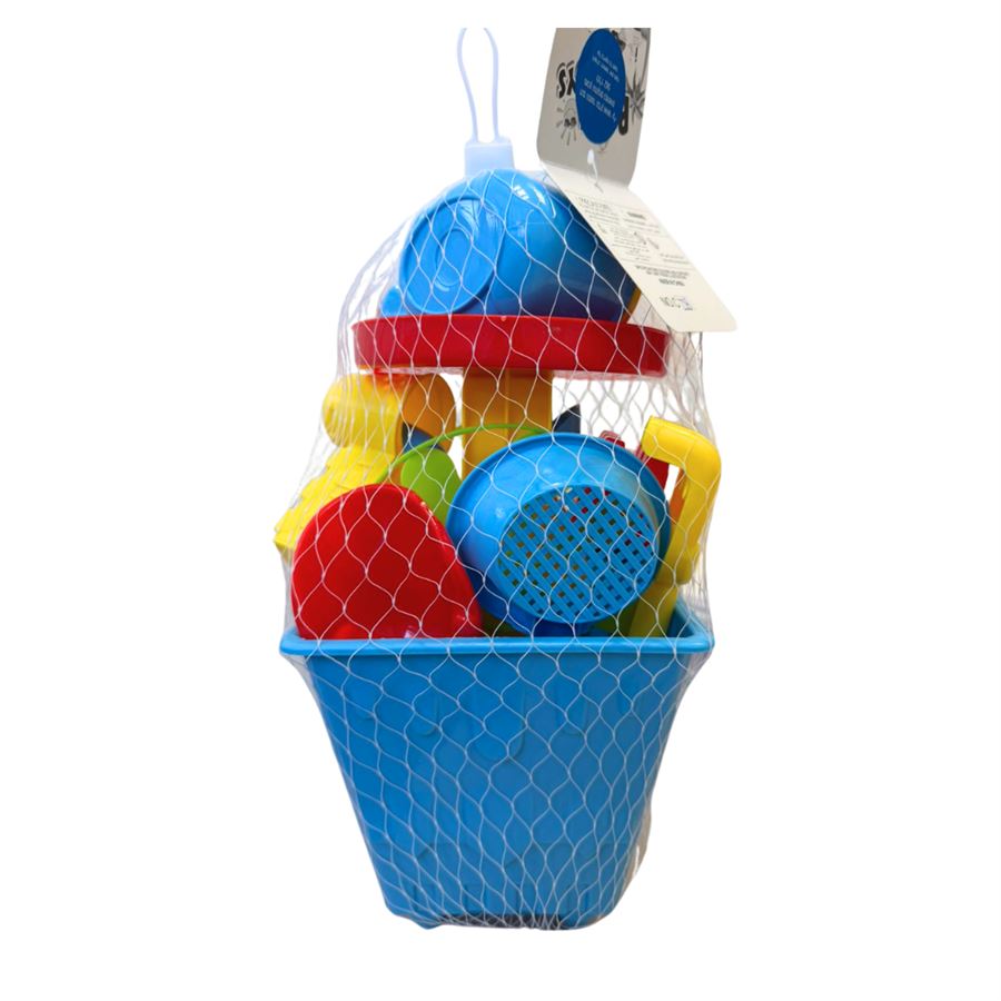 סט דלי וכפות לים - 8 חלקים