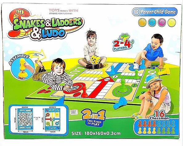 משחק סולמות ונחשים רצפתי ענק 180X160 ס