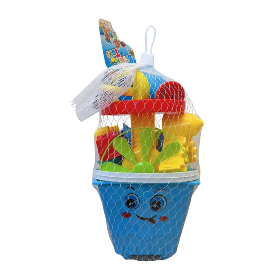 סט דלי וכפות לים - 8 חלקים