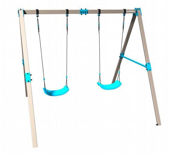 מתקן נדנדה לילדים VARIO SWING זוגי HUDORA